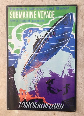 Haunted Mansion Halloween Disneyland Disney Framed Vintage Poster Metal Sign