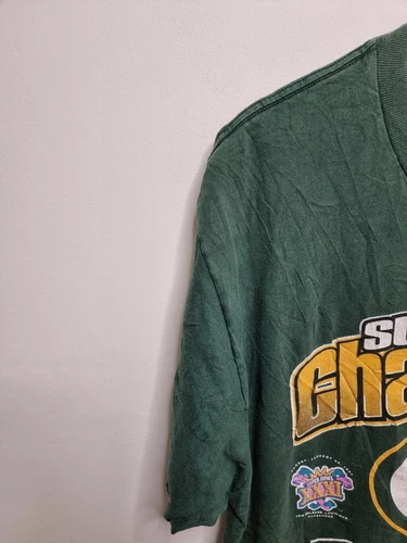 vintage greenbay packers shirt adult size xl extra large superbowl 31 xxxi - Picture 2 of 12