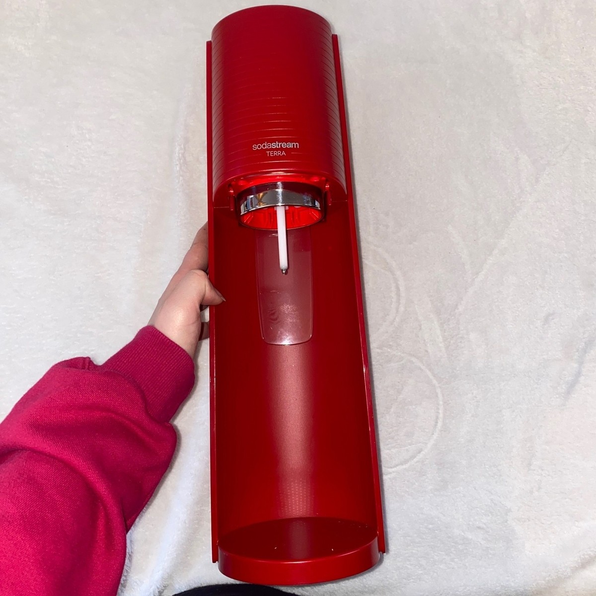 Sodastream terra red soda machine sparkling water maker | eBay