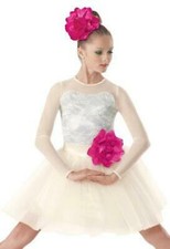 Dance Costume Large Child Ivory Weissman 8298 Lyrical Ballet Lace Tutu