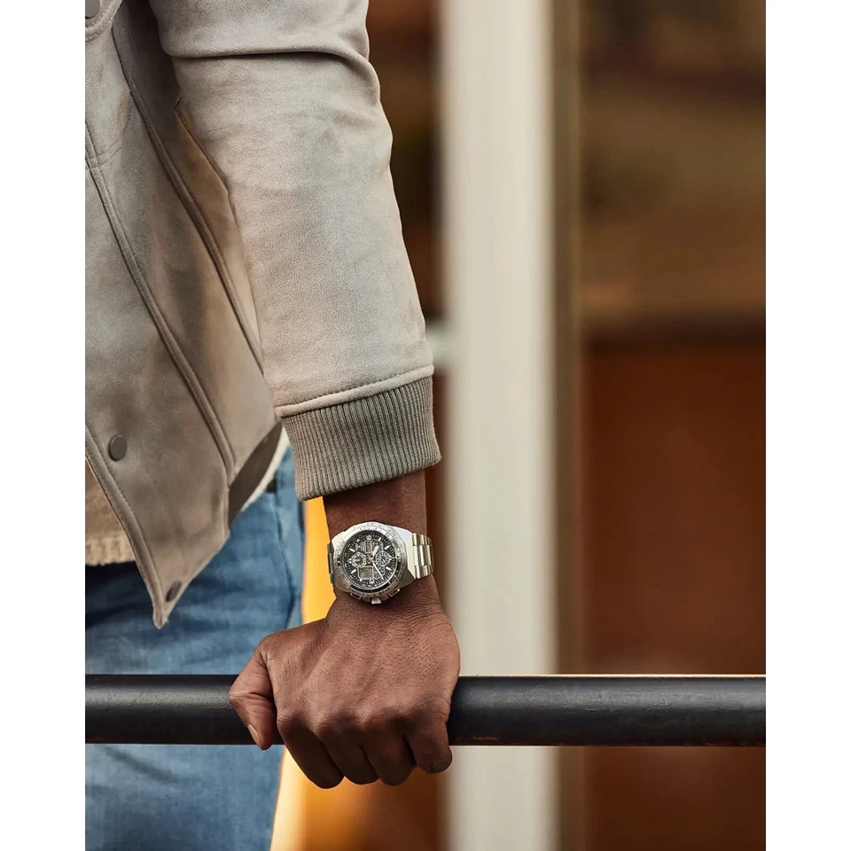 Citizen Men's Air Chronograph Calendar Eco-Drive Silver Watch 46 MM JY8120-58E - Image 4 of 4