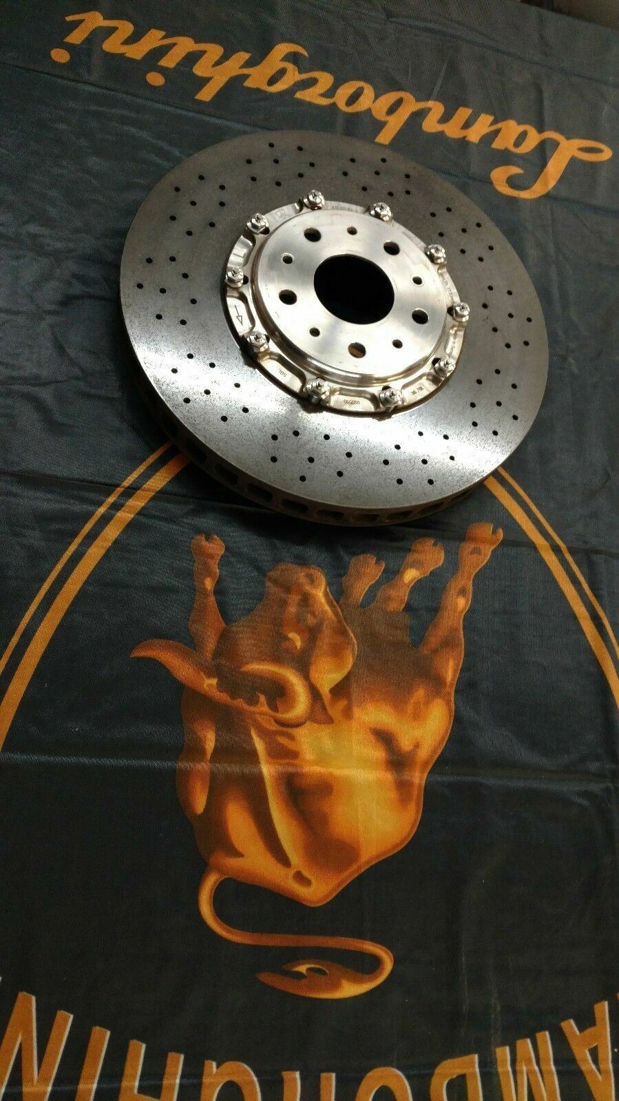 LAMBORGHINI MURCIELAGO LP640 REAR LEFT CARBON CERAMIC BRAKE DISC OEM 410615601A