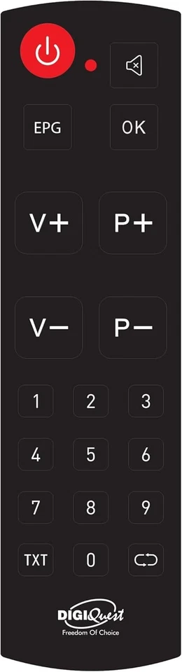 Digiquest Telecomando TASTI GRANDI per modello 990-G9-G23
