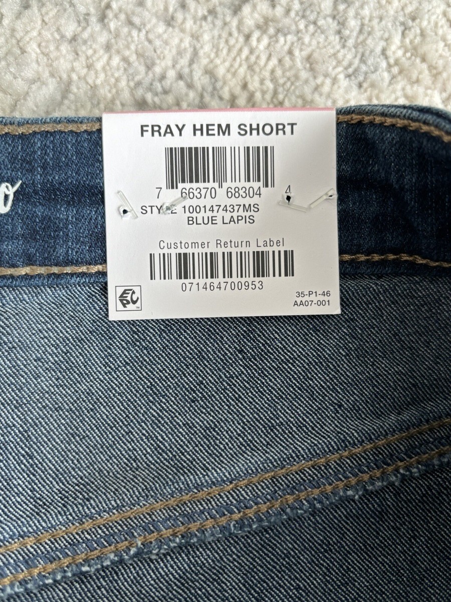 Style & Co Jean Shorts Women's Size 10 Blue Denim Mid Rise