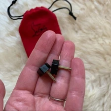 BRAND NEW Christian Louboutin Replacement Black Heel 10mm Caps Protector Tips