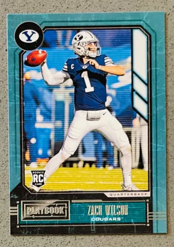 2021 Panini Chronicles Playbook Draft Picks #335 Zach Wilson Base Rookie