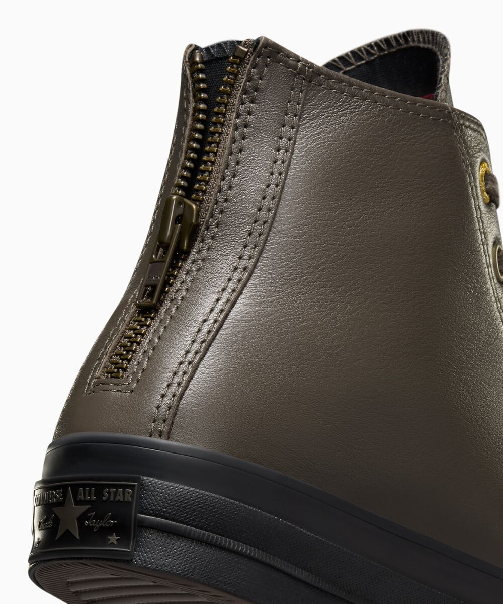 Converse Chuck 70 Leather Zipper Heel Sneaker Shoes Velvet Converse Chuck 70 Leather Zipper Heel Sneaker Shoes Velvet