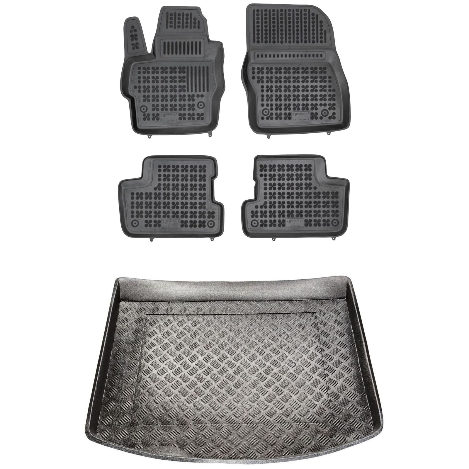 Tapis de sol Mazda 3 I 2003 étanches avec bac de coffre PE