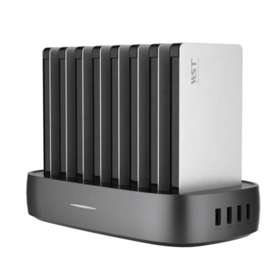 Powerbank Rental Station Smartphone Desk Charging Station with 8 Powerbanks