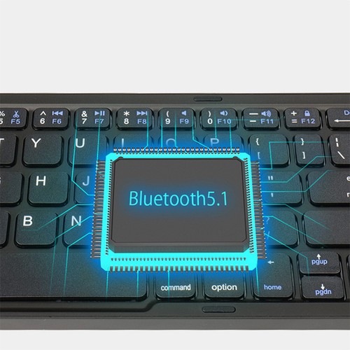 Remplacement du clavier pliable Bluetooth Three Tablet Laptop Keyboard - Photo 7/11