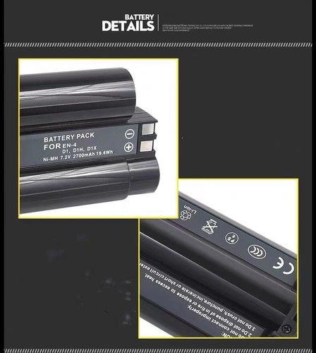 EN-4 Batería Repuesto para Nikon D1 D1H D1X EN4 SLR Cámara Batería - Imagen 2 de 5