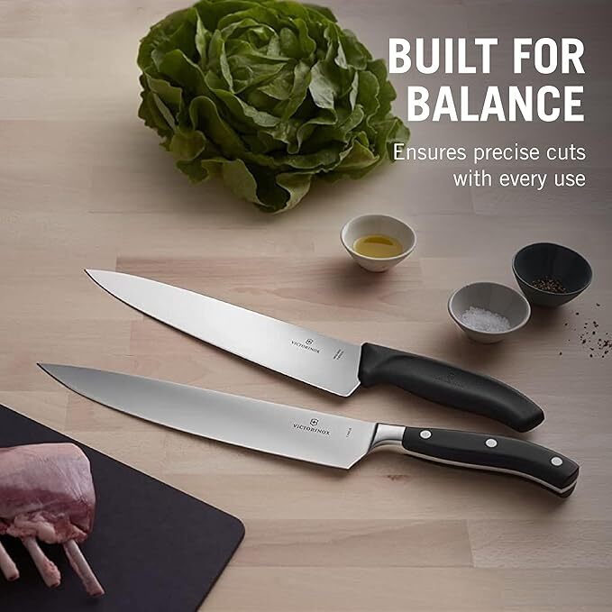 VICTORINOX Chef's Knife Gyuto Knife 19cm Black Grand Maitre Forged