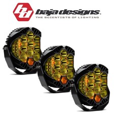 Baja Designs (3) LP9 Pro Amber Driving/Combo 5000K LED Light Pods 11,025 Lumens