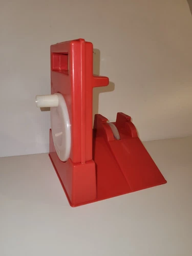 1970's EVEL KNIEVEL BENDY FIGURE Vintage ORIGINAL RED GYRO MOTORCYCLE LAUNCHER