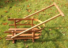 Antiker Schlitten Aufsatz alt Holzschlitten