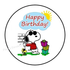 30 HAPPY BIRTHDAY ENVELOPE SEALS LABELS FAVORS STICKERS 1.5" 