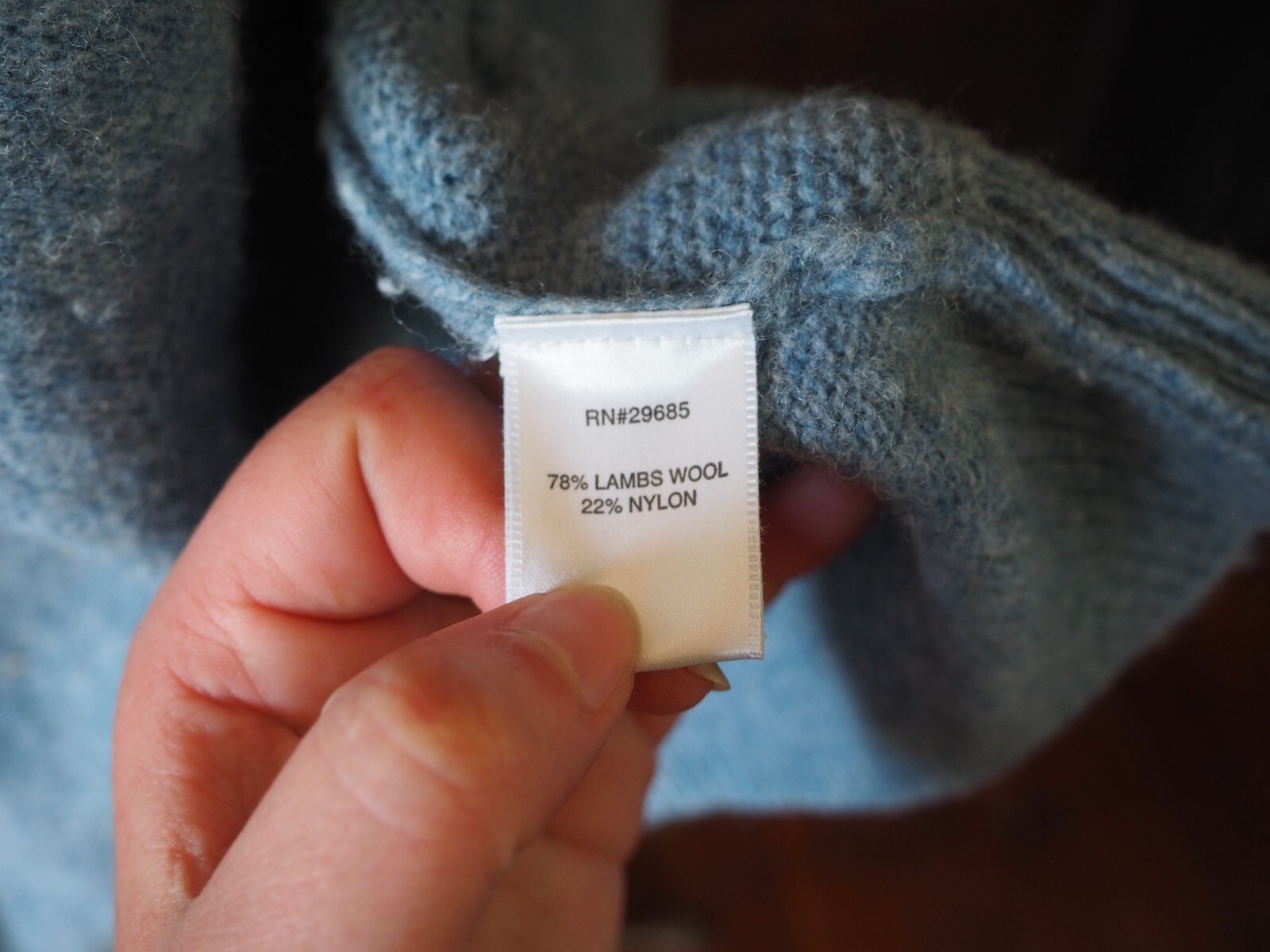 Pendleton Light Blue Lambswool Knit Button Pocket… - image 7