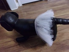 dog tulle tutu skirt, white, Medium read details for size 