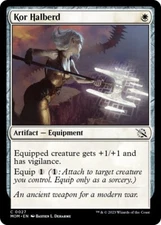 Kor Halberd 0027 - FOIL - NM - March of the Machine MTG