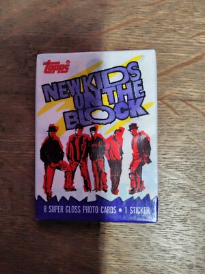 1 PACK NEW KIDS ON THE BLOCK 1989 TOPPS TRADING CARDS UNOPENED