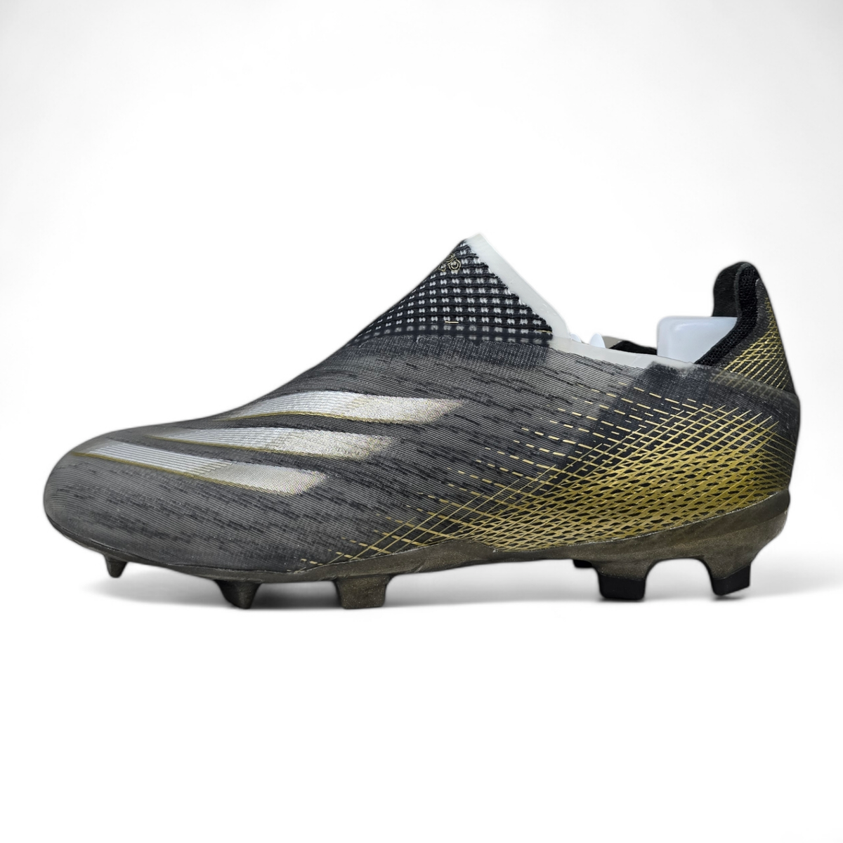 Adidas X Ghosted+ FG - Core Black/Silver Metallic Football Boots