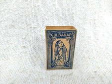 1930s Vintage Gulbahar Rlj Kassur Lady Urdu Grafiken Match Box Abdeckung Adv