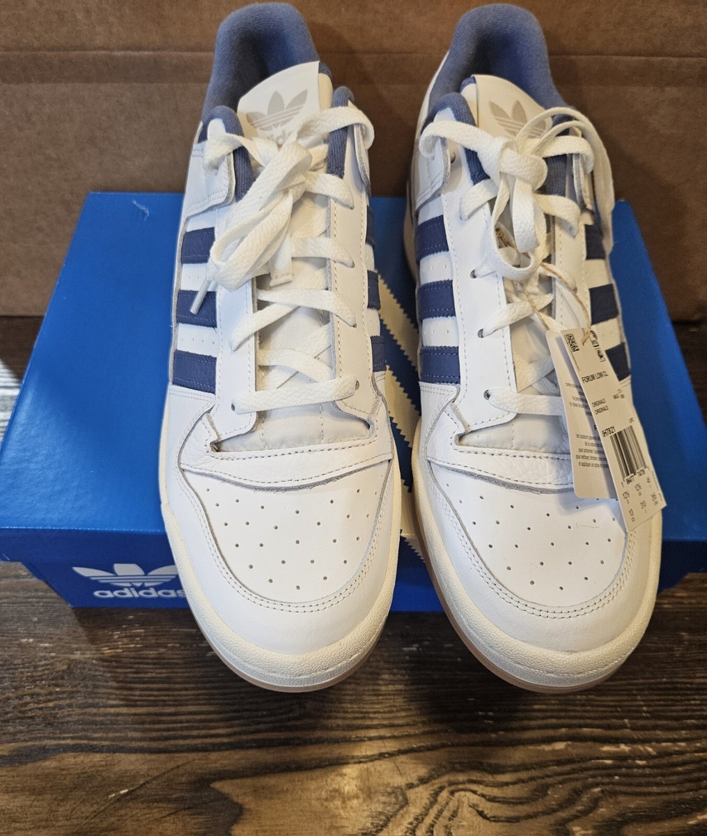 Buy Size 13 - adidas Forum CL Low White Crew Blue Gum online  display picture 2