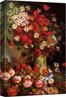 16"x24" Van Gogh Wall Art Canvas Print - Poppy Flowers