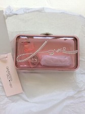 Giambattista Valli x H&M Pink Love Clutch Crossbody Bag Valentines Perspex