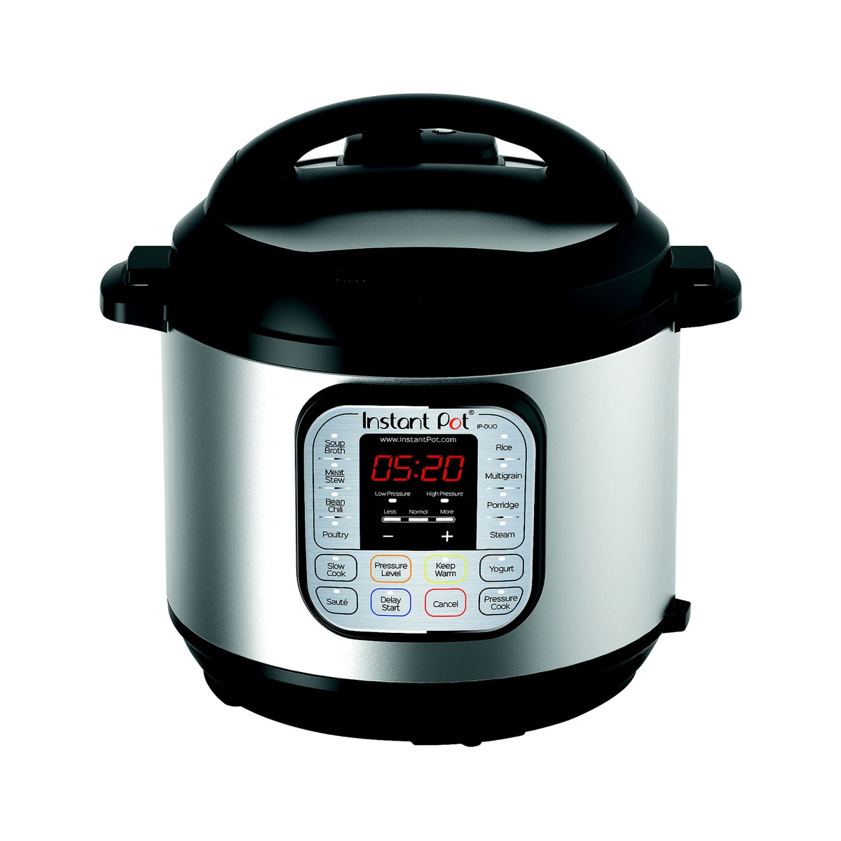 Instant Pot IP-DUO60 6 qt. 7-in1 Electric Pressure Cooker - Black/Silver  for sale online