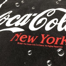 Vintage 1997 Coke American Shirt Medium 90s USA Made New York Coca Cola