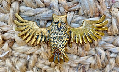Carl Tasha Vintage Owl Womens Belt Buckle Signed and  display picture 2