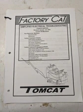 FACTORY CAT SIMPLIFIED ELECTRICAL TROUBLESHOOTING MANUAL 2005 TOMCAT ALL MODELS
