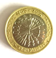 Rare £2 Coin 1605-2005 Remember Remember Fifth November. Guy Fawkes.
