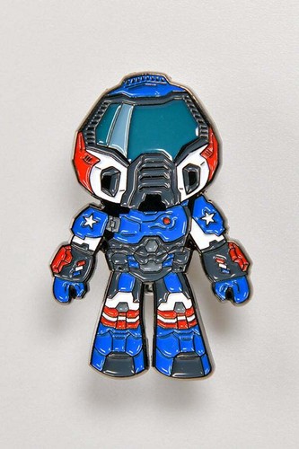 Doom Eternal 64 Marine Patriotguy 2" Enamel Pin Of The Month Bethesda  - Picture 2 of 7