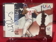 2007 USA BASEBALL NEIL RAMIREZ #27/595  AUTOGRAPHED BASEBALL CARD
