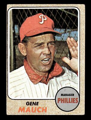 1968 Topps #122 Gene Mauch VG Condition