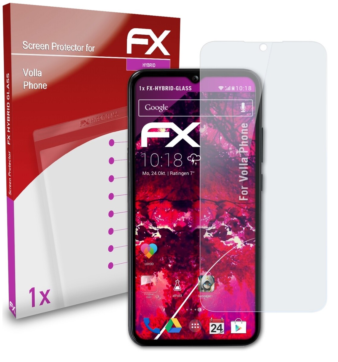 AtFoliX Película Protectora Compatible Con Volla Phone 22 Lámina