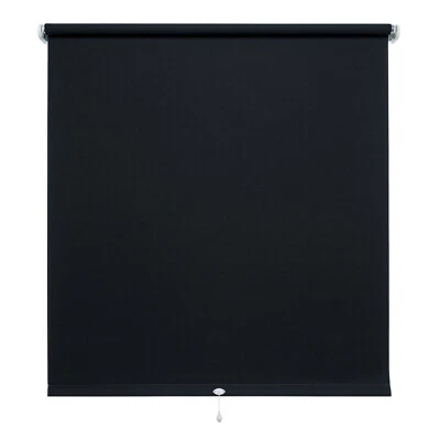 Mittelzugrollo Springrollo Tür Fenster Rollo Schnapprollo Türrollo Schwarz Black - Bild 1 von 4