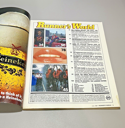 1981 Runner’s World Magazine July Judy & Audrey Landers Sisters RARE - Bild 8 von 12