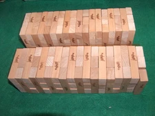 2 sets of 54 JENGA wood blocks - total of 108 blocks - official JENGA blocks