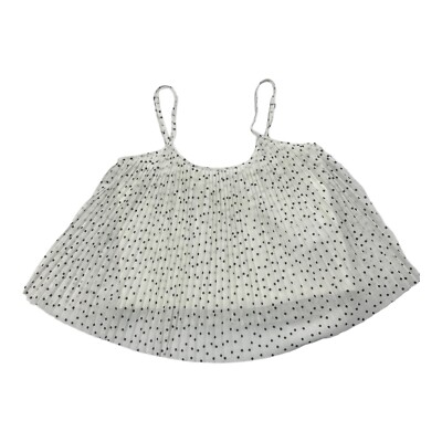 Hollister Size S Spaghetti Strap Pleated Cropped Tank Top Polka