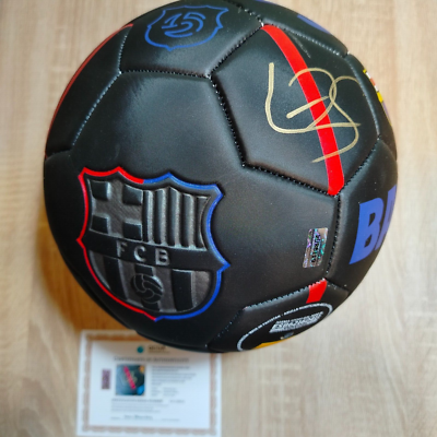 Lamine Yamal #19 Signed Autographed Barcelona FC Soccer Ball