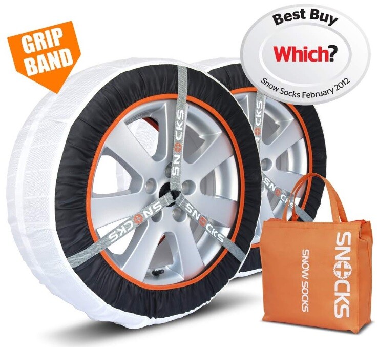 "Juego de calcetines de nieve Snocks Winter Traction Aid 38M VARIOS TAMAÑOS DE NEUMÁTICOS 13-19"""