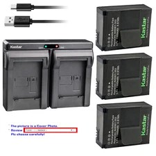 Kastar Battery Dual Charger for GoPro AHDBT-302 HD HERO3 Hero 3 Hero 3+ Hero3+
