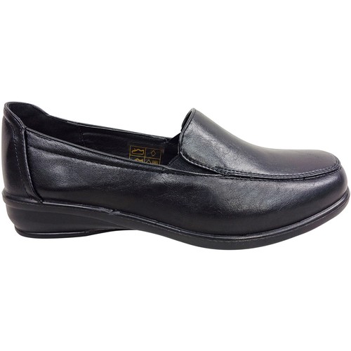 WOMENS LADIES LOW HEEL SLIP ON ELASTIC WORK OFFICE LOAFERS PUMPS MOCCASIN SHOES - Picture 2 of 3