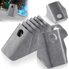 Shimeyao 12 Pcs Weld on Tabs 1-3/4" 1/8" Thick Steel with 3/8" Hole