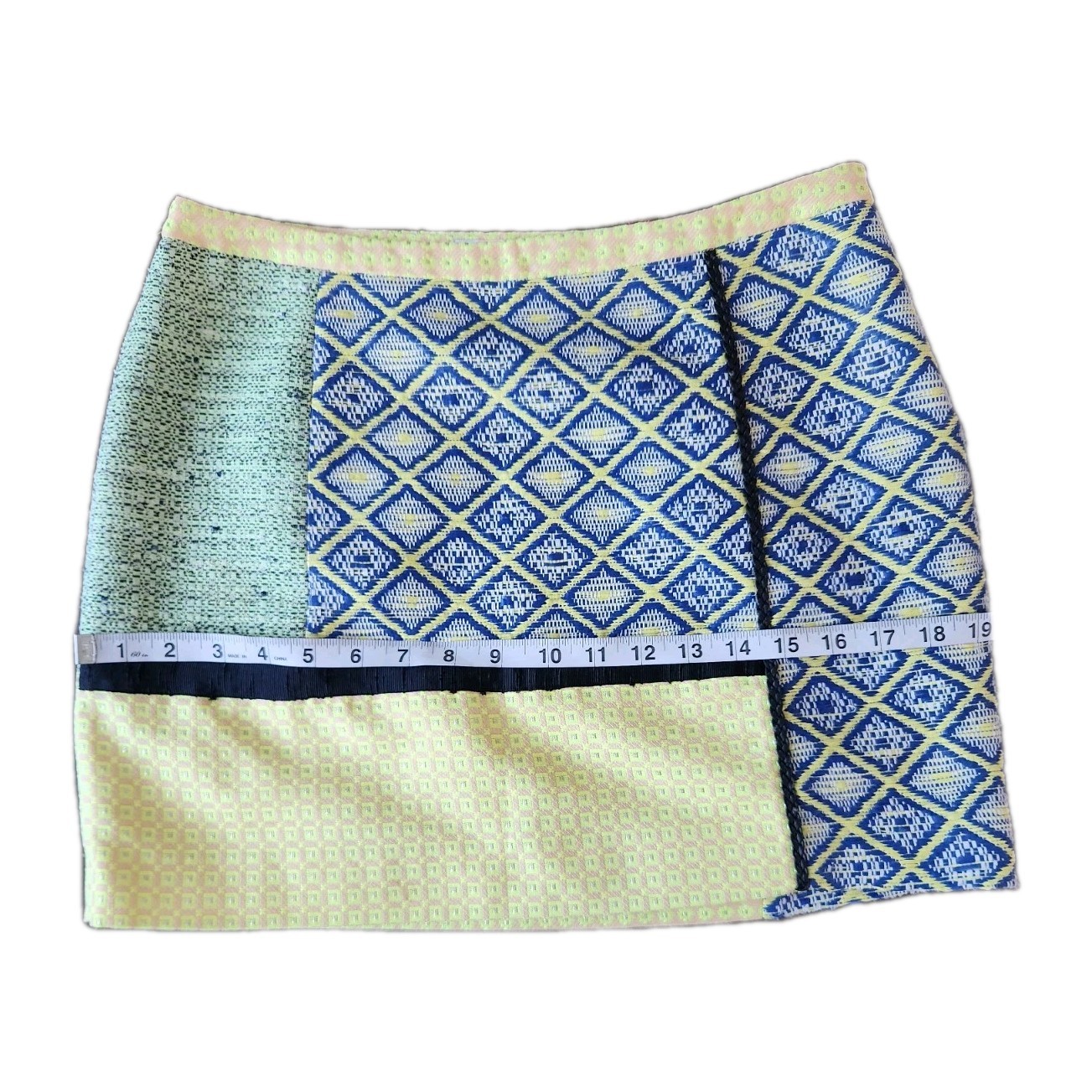 MSGN Women's mini woven patchwork skirt multicolo… - image 9