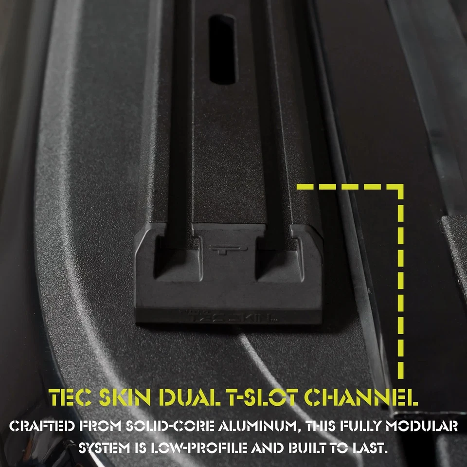 For Chevy Silverado 2500 HD 20-25 Putco 129858 Tec Skins T-Slot Bed Rail Caps - Image 2 of 3