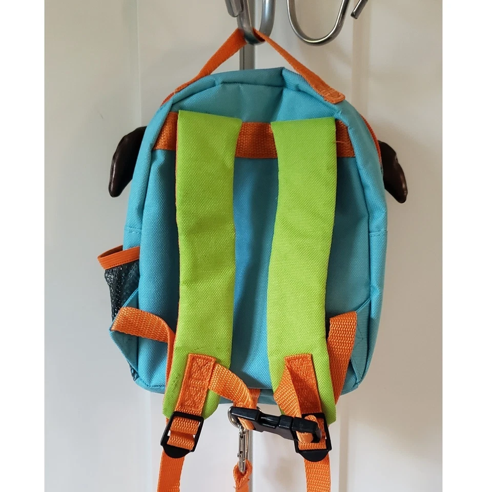 Mochila Skip Hop Niños Niñas Niños Pequeños Azul Verde Perro Arnés de Seguridad Zoo Bolsa de Almuerzo Foto 2 de 4